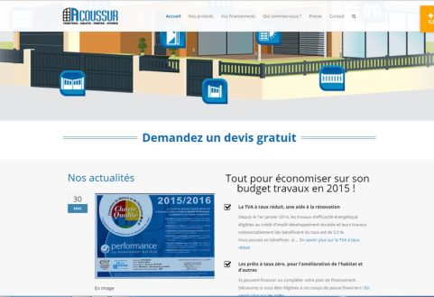 Mission : créer un nouveau site pour un artisan spécialisé dans la pose de menuiserie