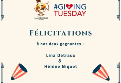 Giving Tuesday : Félicitations à nos deux gagnantes !Giving Tuesday :