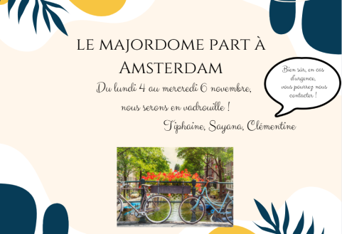 Le majordome part à la conquête d’Amsterdam !