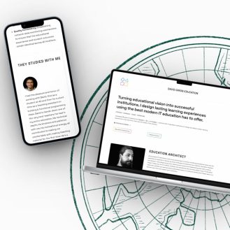 David Giron Education— Un site de réassurance pour un lancement d’activité