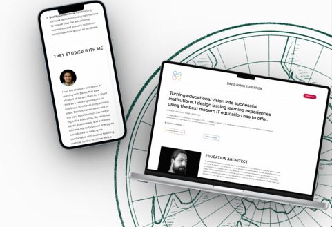 David Giron Education— Un site de réassurance pour un lancement d’activité